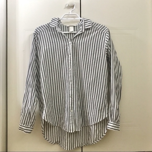 H&M Striped Button Down Shirt - Picture 2 of 7